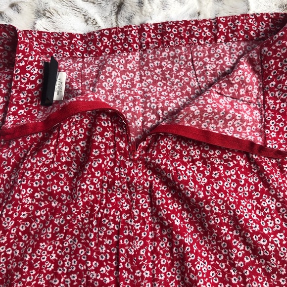 Vintage Blue Red & White Floral Maxi Skirt A Line 90’s Style Size 14 - Picture 6 of 7